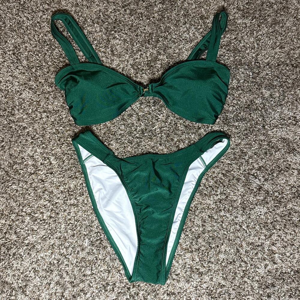 New emerald green bikini set